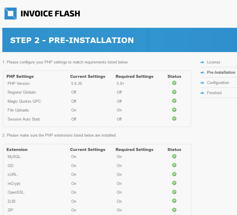 InvoiceFlash step2